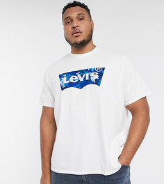 Белая футболка с камуфляжным логотипом Levis Big & Tall-Белый Levis®
