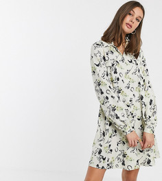 Платье-рубашка с длинными рукавами и принтом ASOS DESIGN Tall-Мульти