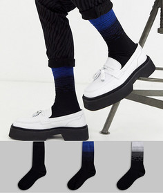 3 пары носков с блестками и эффектом омбре ASOS DESIGN - Скидка-Мульти