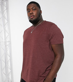Коричневая футболка Burton Menswear Big & Tall-Коричневый