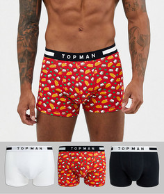 Набор новогоднего нижнего белья (белого/черного цвета/др.) Topman-Зеленый