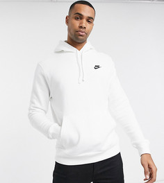 Худи белого цвета Nike Tall Club-Белый