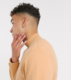 Бежевый свитшот с высоким воротником ASOS DESIGN Tall
