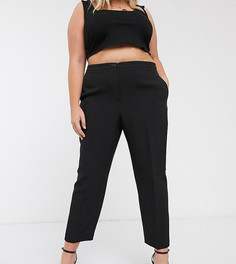 Черные брюки узкого кроя ASOS DESIGN Curve-Черный