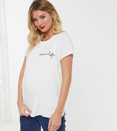 Футболка для кормления с надписью "mama" ASOS DESIGN Maternity-Белый