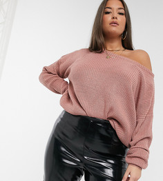 Розовый джемпер Missguided Plus