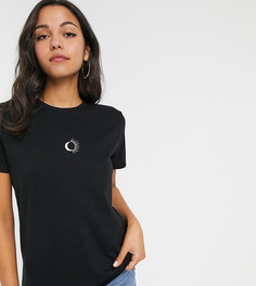 Топ из органического хлопка с принтом "полумесяц" ASOS DESIGN Tall-Черный