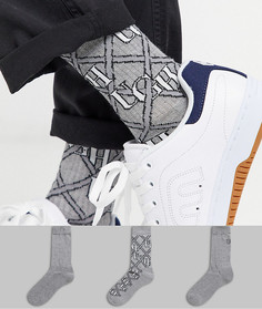 Набор из 3 пар спортивных носков ASOS DESIGN-Серый