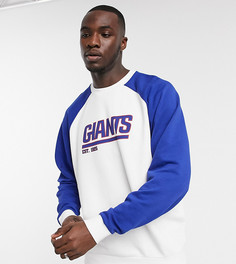 Oversized-свитшот с принтом "NFL Giants" ASOS DESIGN Tall-Белый