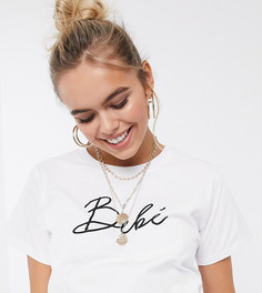 Футболка с надписью ASOS DESIGN Maternity-Белый