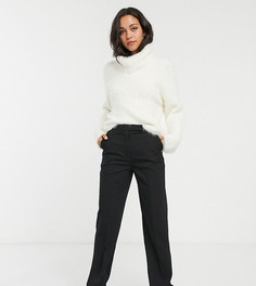 Строгие брюки прямого кроя ASOS DESIGN Tall-Черный