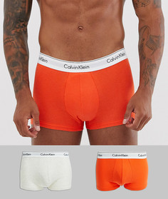 Набор из 2 хлопковых боксеров-брифов Calvin Klein-Мульти