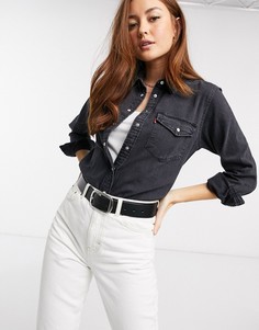 Черная джинсовая рубашка в ковбойском стиле Levis-Черный Levis®