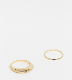 Набор позолоченных колец Orelia-Золотой