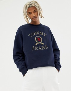 Темно-синий свитшот с круглым вырезом и логотипом Tommy Jeans 6.0 Limited Capsule