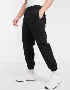 Черные джоггеры карго Bershka-Черный