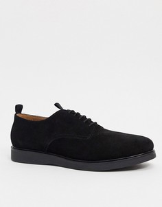 Черные замшевые туфли на шнуровке H by Hudson-Черный