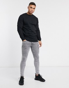 Черный свитшот из органического хлопка ASOS DESIGN