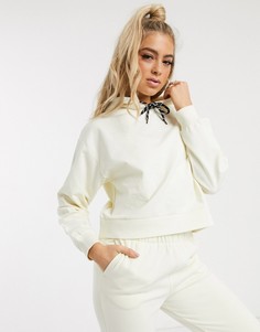 Короткий худи ASOS 4505-Кремовый