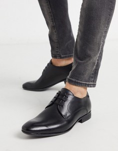 Черные кожаные деловые туфли Base london-Черный