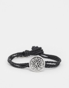 Черный плетеный браслет Classics 77