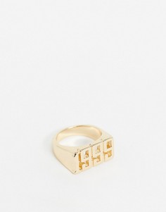 Кольцо с годом рождения "1999" ASOS DESIGN-Золотой