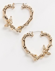 Серьги-кольца ASOS DESIGN-Золотой