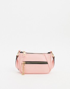 Розовая мини-сумка через плечо в стиле 90-х Topshop-Розовый