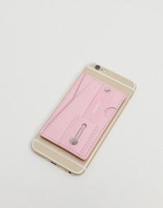 Розовый кошелек для телефона с подставкой и ручкой Monet-Мульти