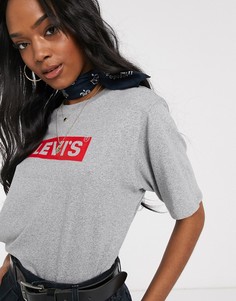 Футболка с набивкой флок Levis-Серый Levis®