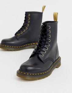 Черные классические ботильоны из веган-кожи Dr Martens 1460-Черный