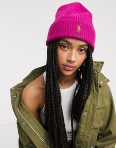 Шапка-бини Polo Ralph Lauren-Фиолетовый