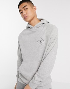 Худи серого цвета Barbour Beacon Etherley-Серый