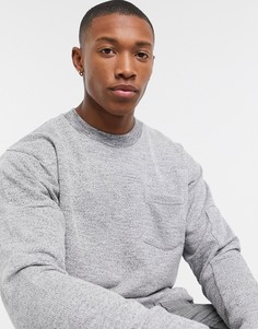 Серый плотный лонгслив Jack & Jones Premium