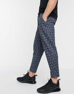 Джоггеры с принтом монограммы ASOS DESIGN-Мульти