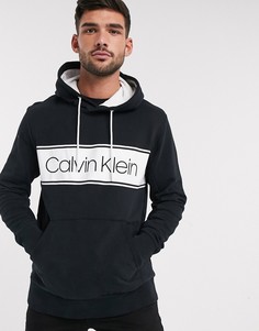 Худи черного цвета с логотипом Calvin Klein-Черный