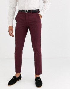 Бордовые премиум-брюки Jack & Jones-Красный