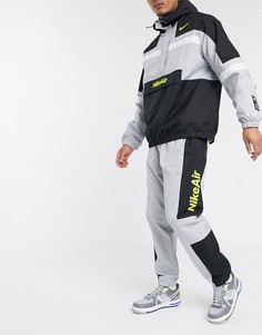 Серые джоггеры с манжетами Nike Air-Серый