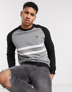 Серый свитшот с рукавами реглан Lyle & Scott