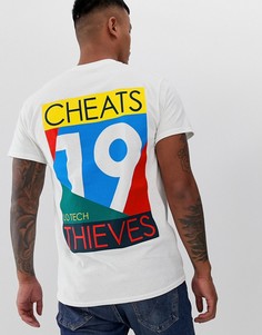 Футболка с принтом "19" на спине Cheats & Thieves-Белый