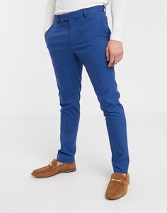 Синие брюки скинни ASOS DESIGN-Синий