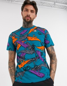 Футболка с принтом adidas Originals-Мульти