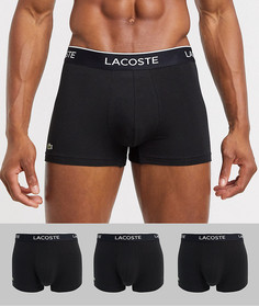 Набор из 3 черных боксеров-брифов Lacoste-Черный