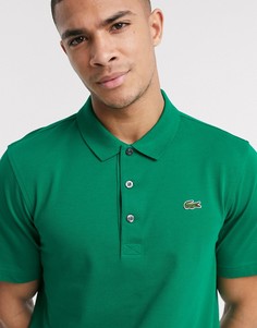 Зеленое поло в рубчик Lacoste-Зеленый