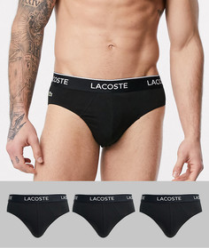 Набор из 3 черных трусов Lacoste-Черный