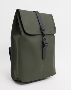 Непромокаемый рюкзак цвета хаки Rains 1340-Зеленый