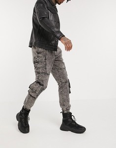Черные зауженные джоггеры-карго ASOS DESIGN-Черный