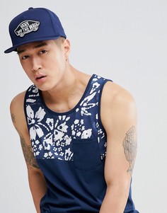 Синяя бейсболка с нашивкой Vans Classic-Синий