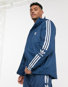 Темно-синяя куртка с логотипом adidas Originals-Темно-синий