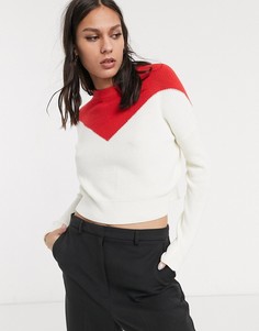 Короткий джемпер колор блок Only-Мульти